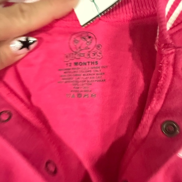 Bucee’s Varsity Jacket Baby 12m Pink - Picture 2 of 7